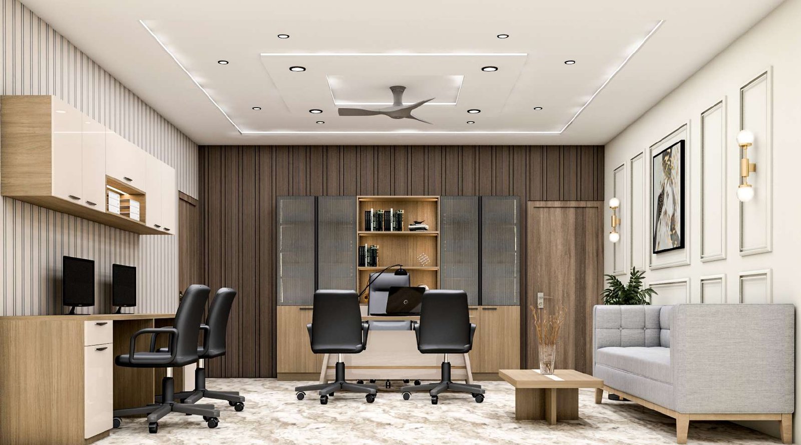 Executive workspace by Vastva Studio