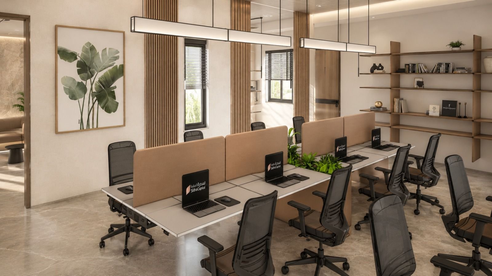 Collaborative workplace by Vastva Studio