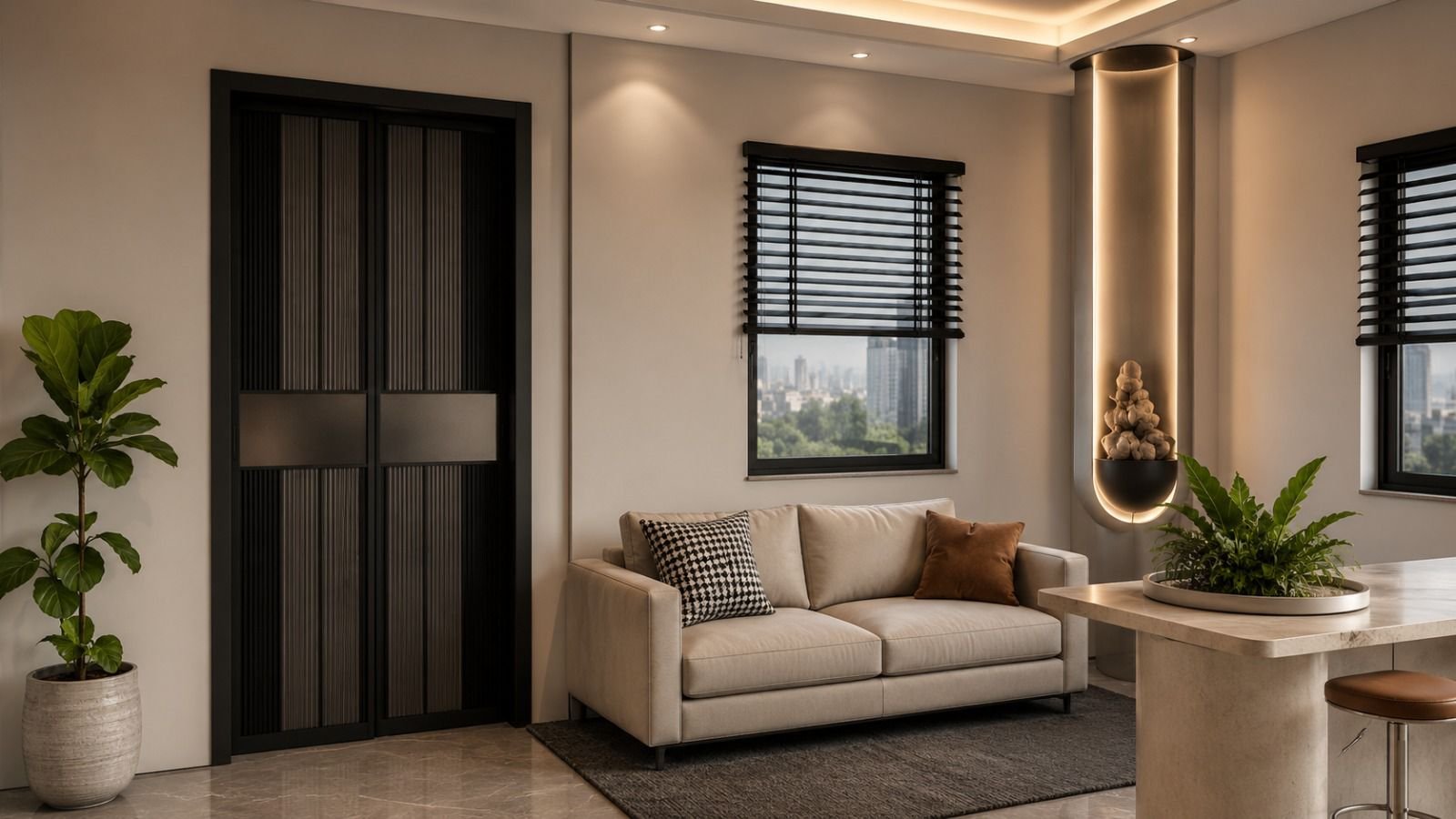 Reception hospitality corner by Vastva Studio