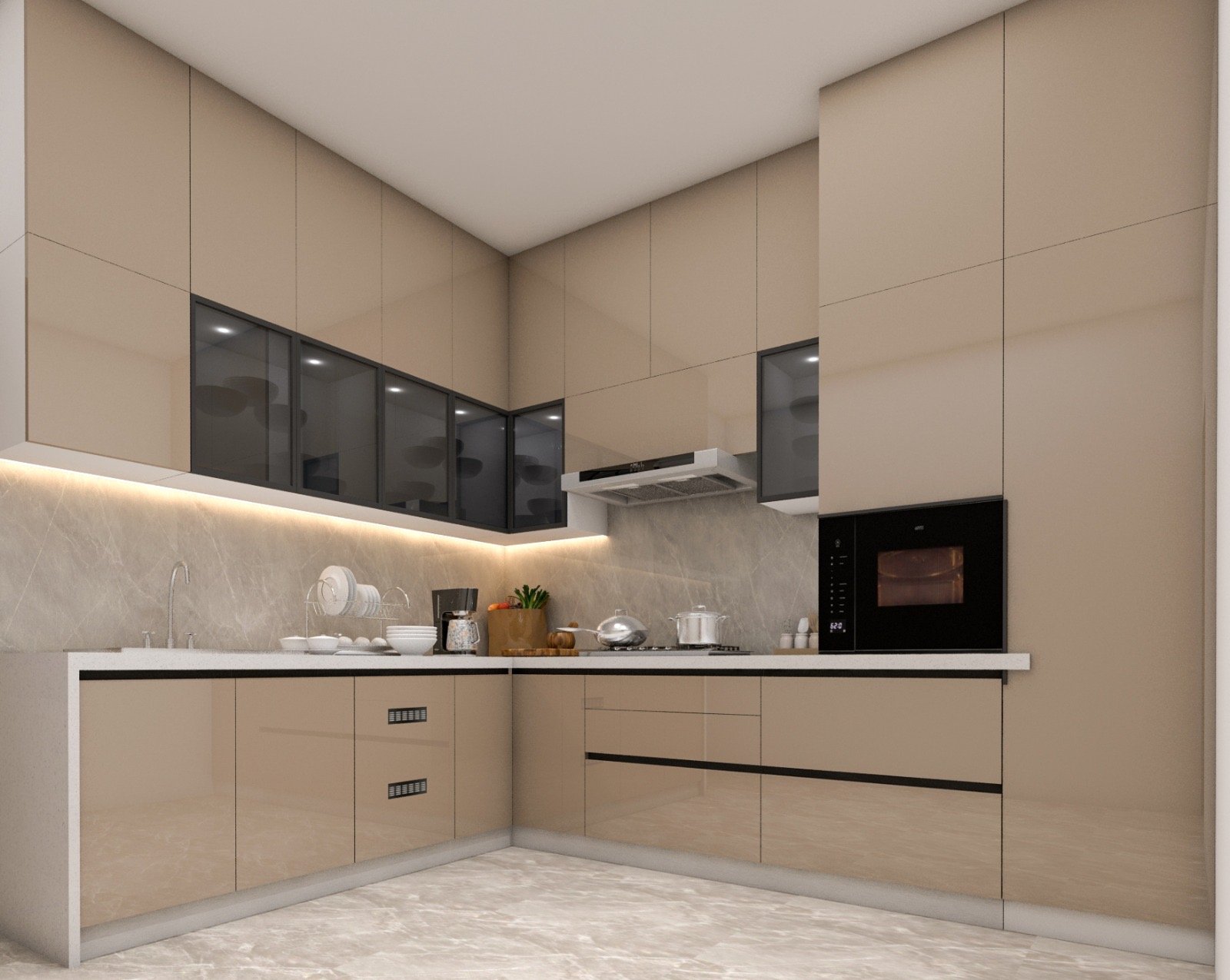 Modular kitchen design 4 by Vastva Studio