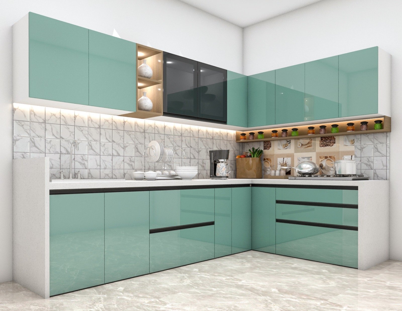 Modular kitchen design 11 by Vastva Studio
