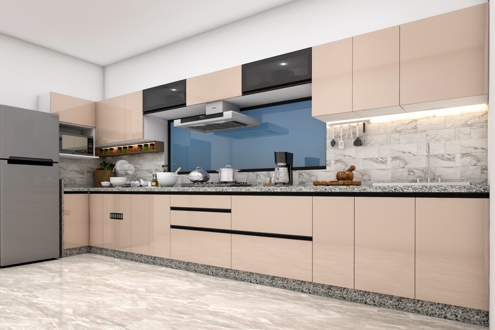 Modular kitchen design 15 by Vastva Studio