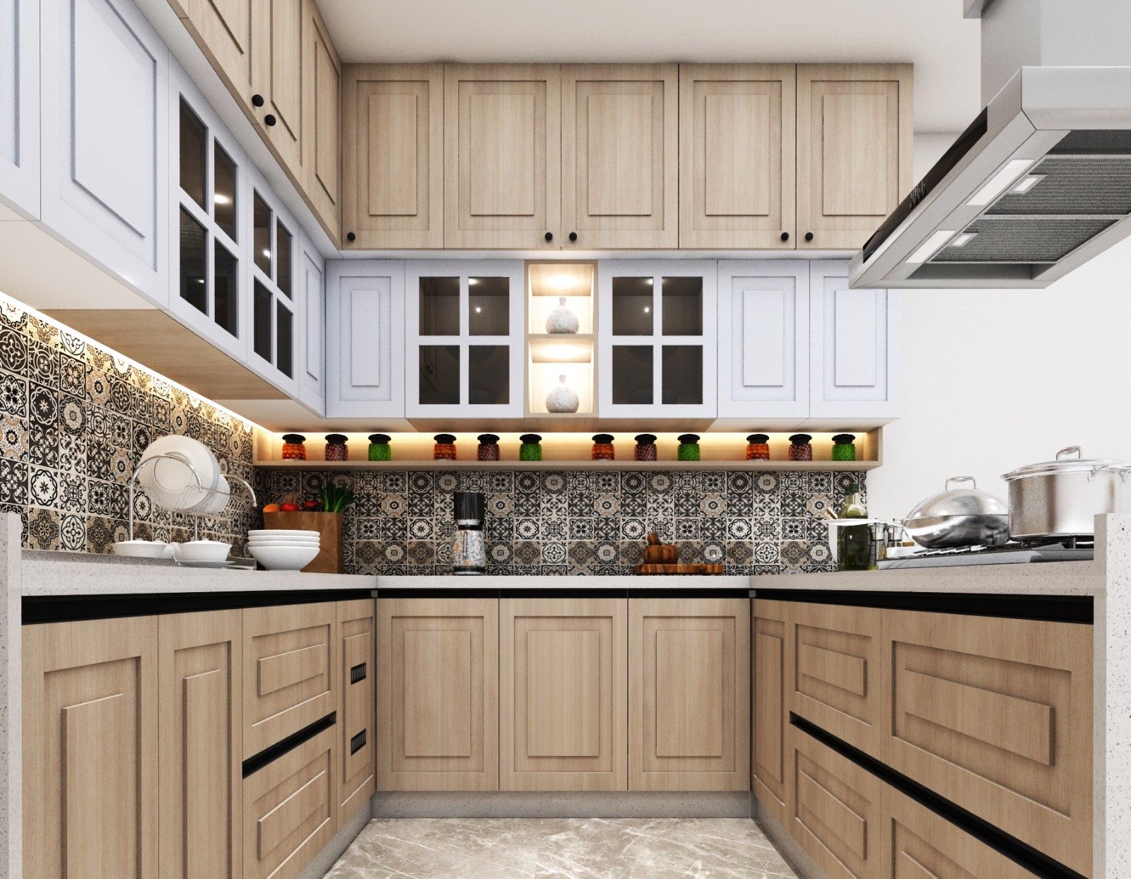 Modular kitchen design 25 by Vastva Studio